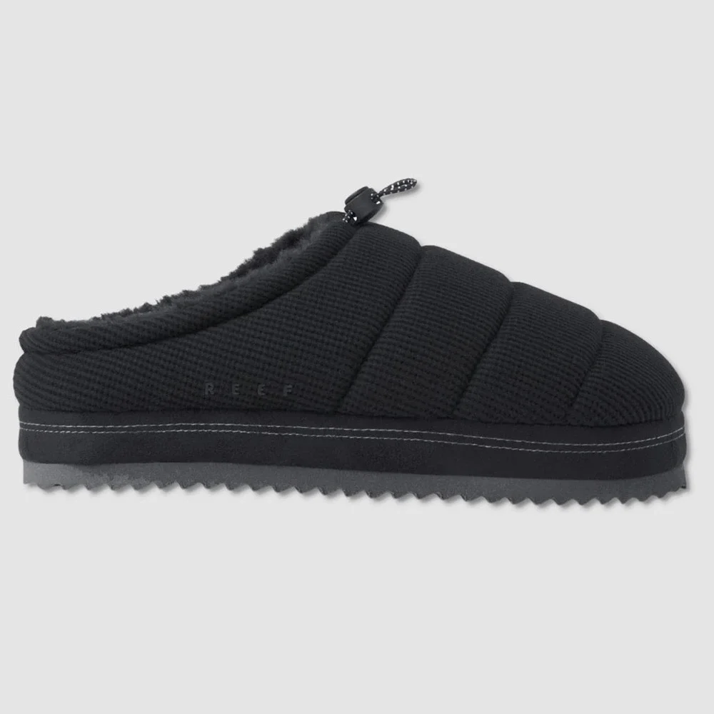 Reef Hiatus Mule Slippers - NEW Mens Size XL (13-14) Black - #49592-A6